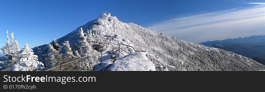 Whiteface Mountain in the winter. Whiteface Mountain in the winter.