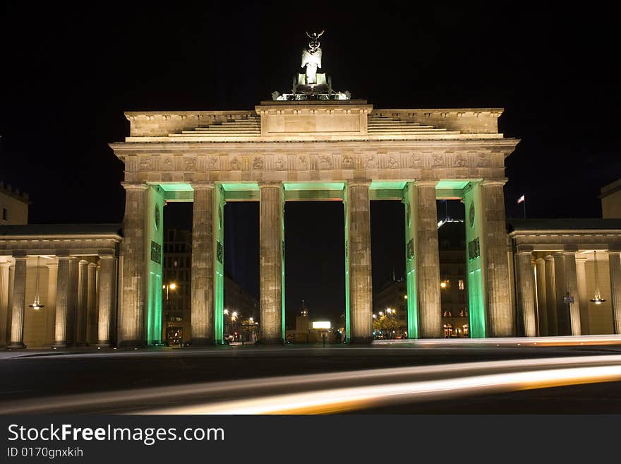 The Brandenburger Gate in Berlin. The Brandenburger Gate in Berlin