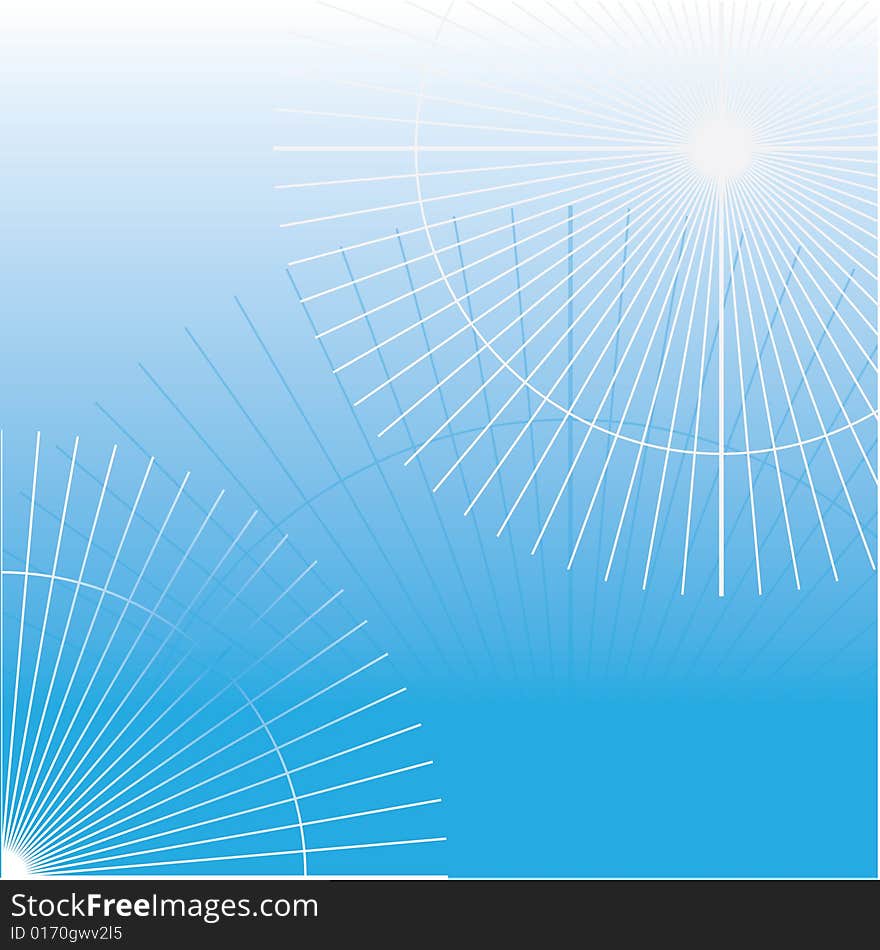 Abstract blue background with circle elements