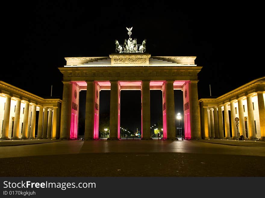 The Brandenburger Gate in Berlin. The Brandenburger Gate in Berlin