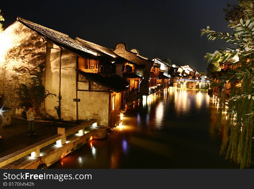 Wu town is located at south China. It was build since several hundreds years ago. Wu town is located at south China. It was build since several hundreds years ago.