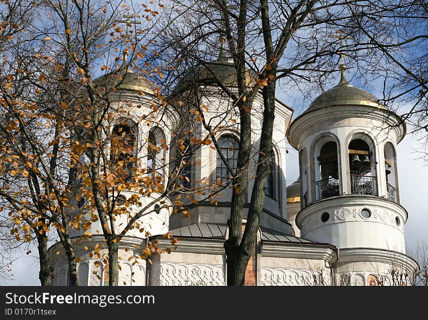 Zvenigorod monastery in Russian countryside