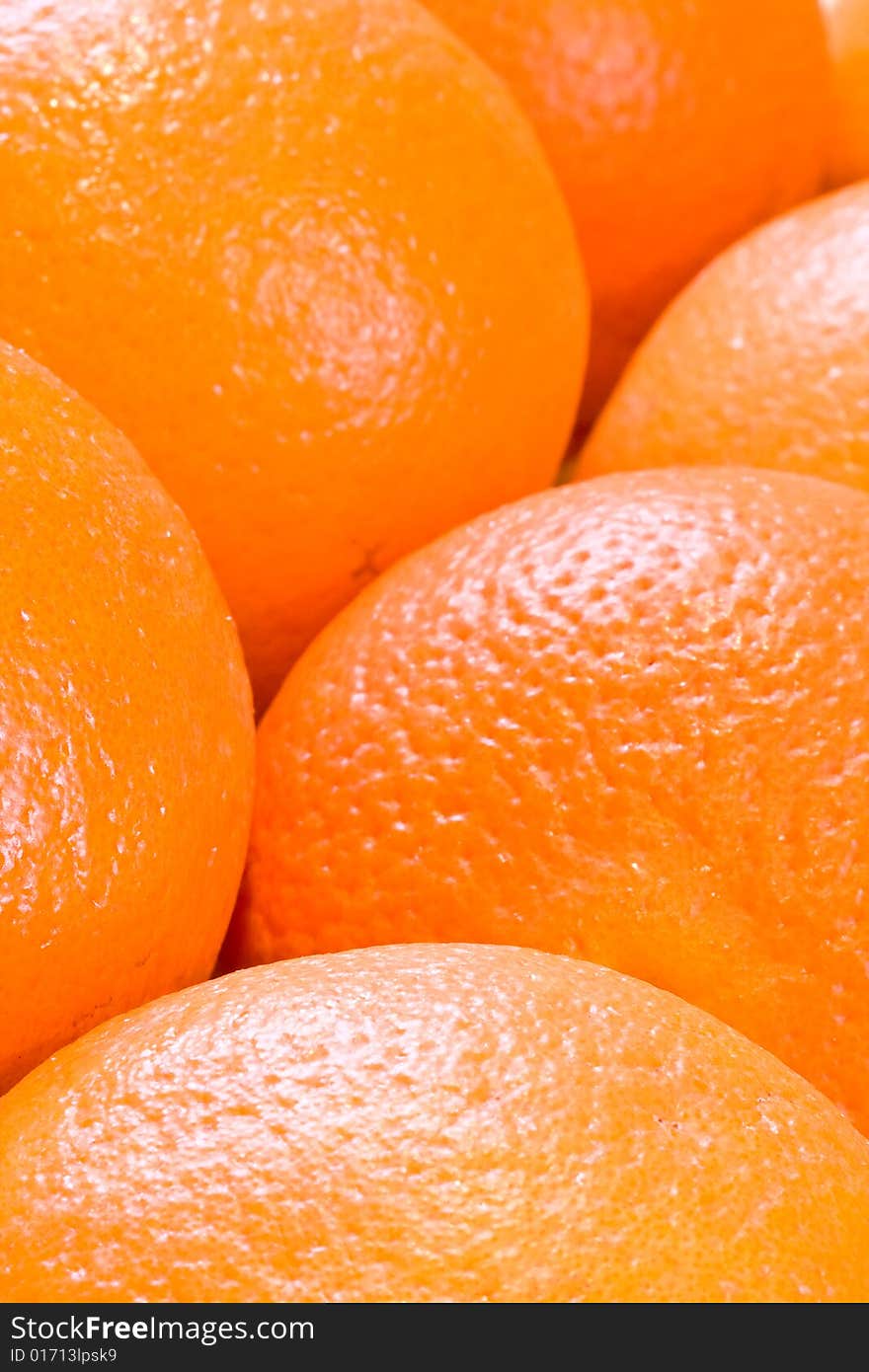 Bunch of fresh oranges shot close up. Bunch of fresh oranges shot close up