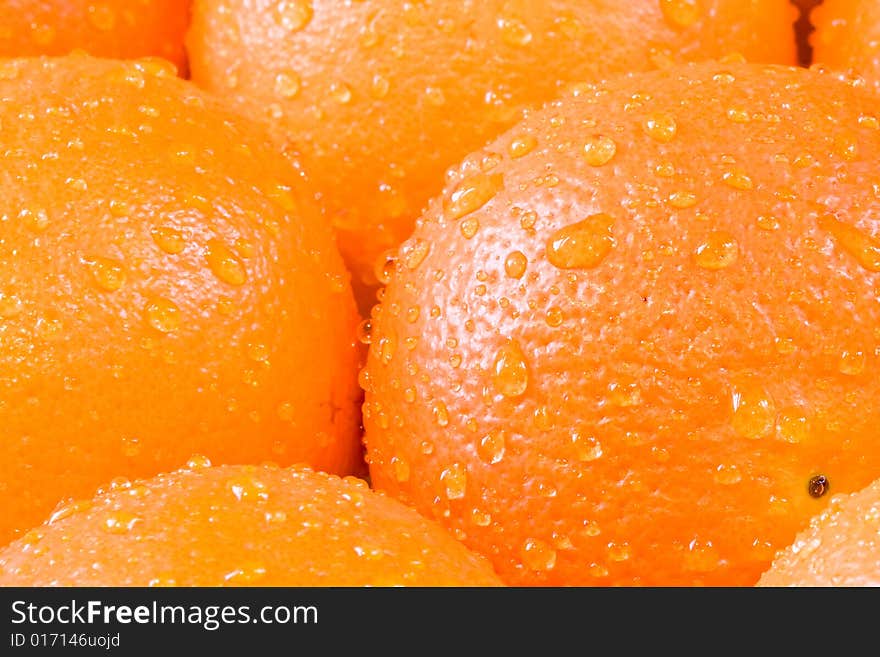 Bunch of fresh oranges shot close up. Bunch of fresh oranges shot close up