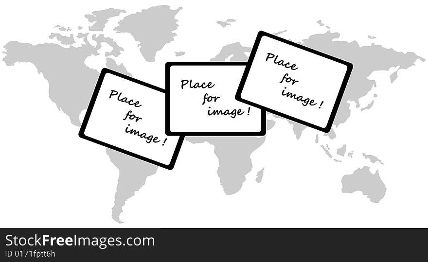 Illustration of map and frames