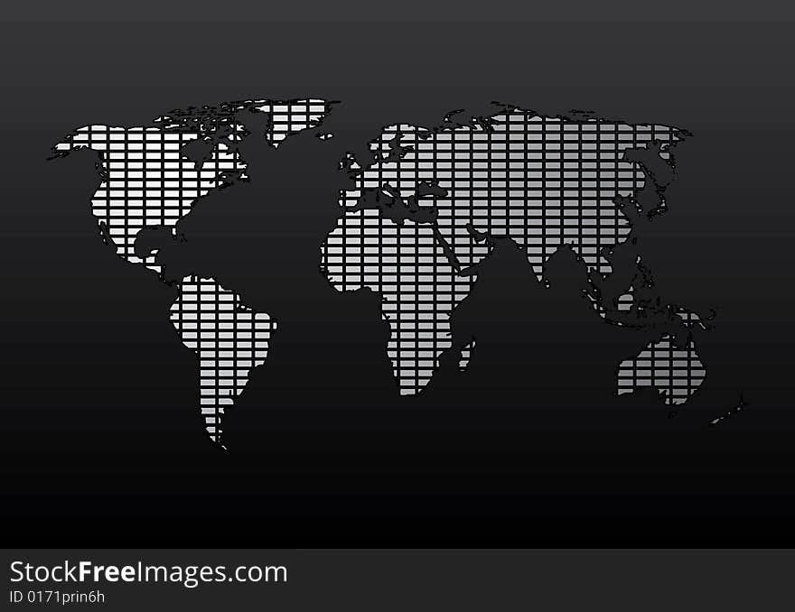 World Map. Easy To Edit Vector Image.