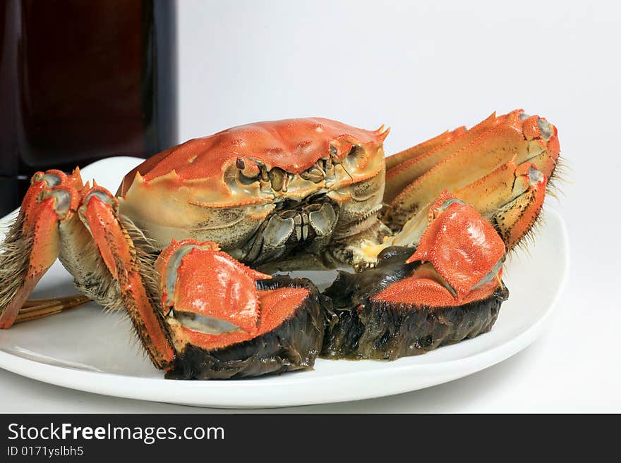 Steamed Crab is One of Favourite Food in China. Steamed Crab is One of Favourite Food in China