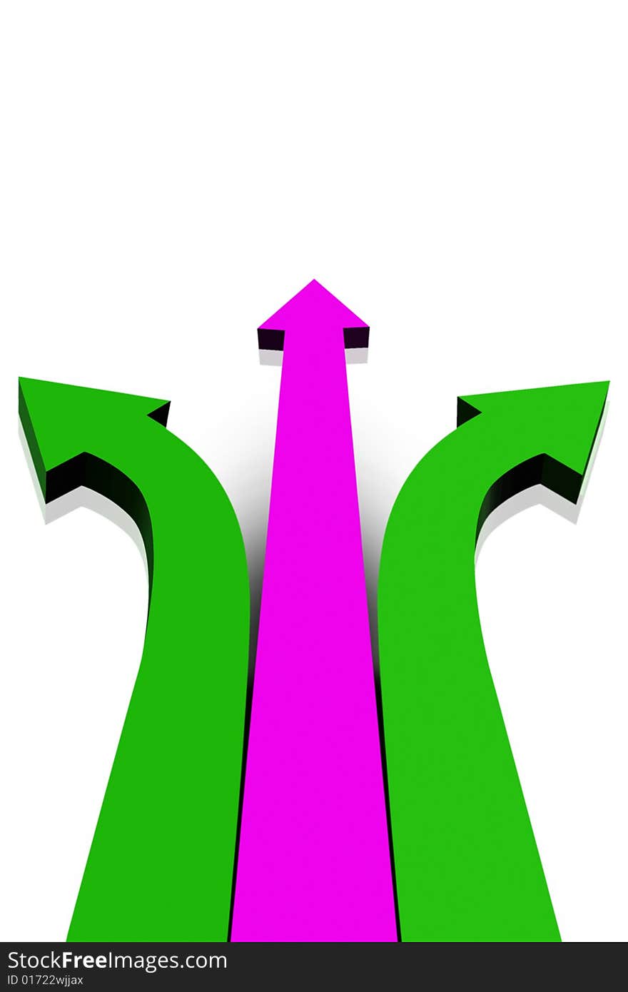 This is a illustration arrow and these arrow are showing confusion in business. This is a illustration arrow and these arrow are showing confusion in business