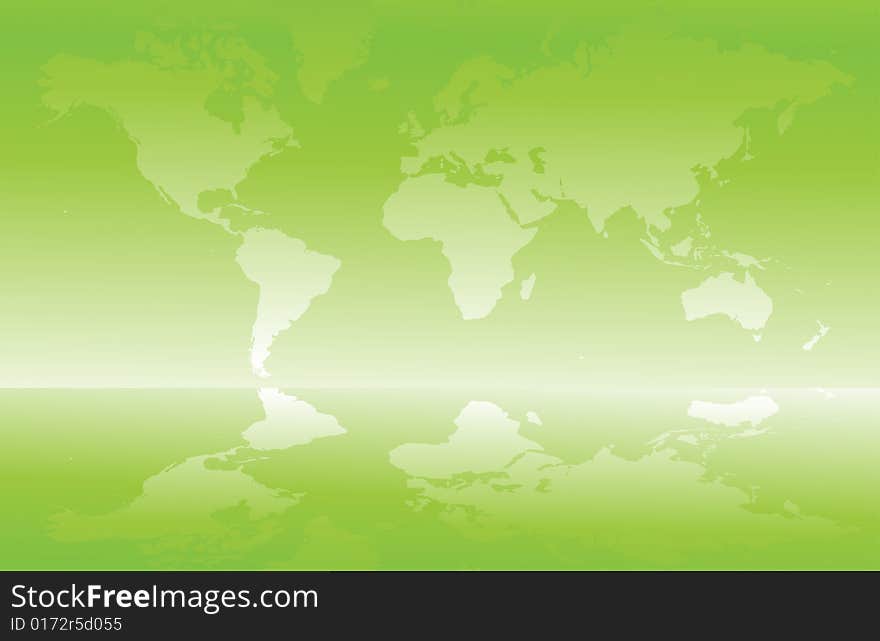 Vector map of the world illustration wallpaper