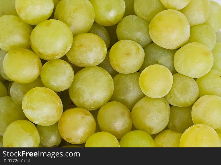 Background made of white grapes. Background made of white grapes