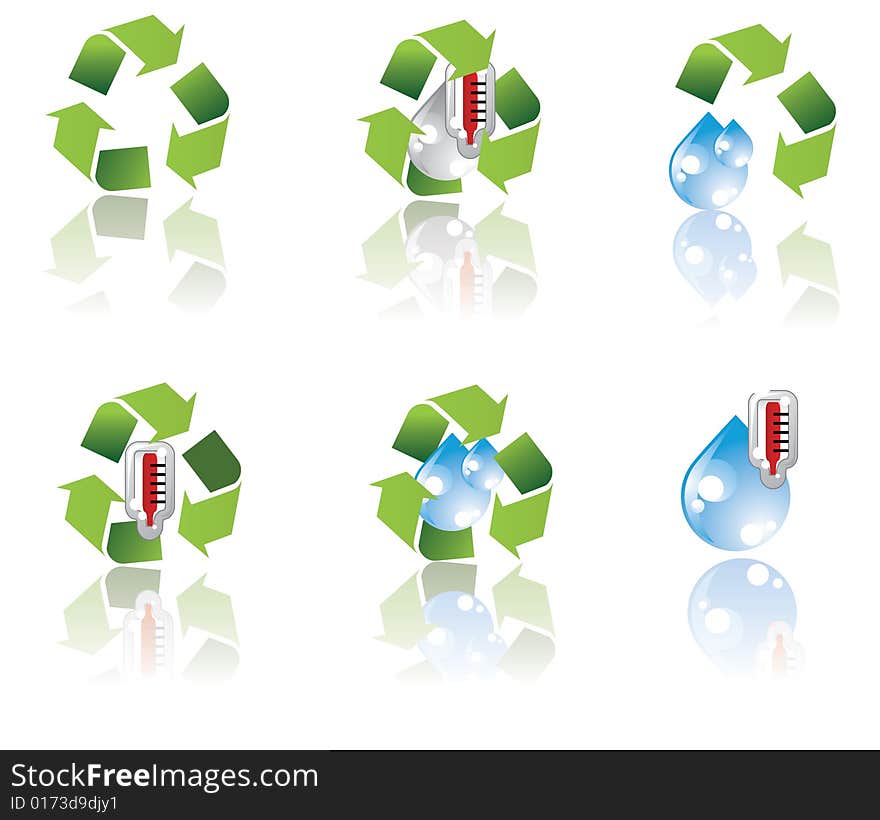 Environment icon set