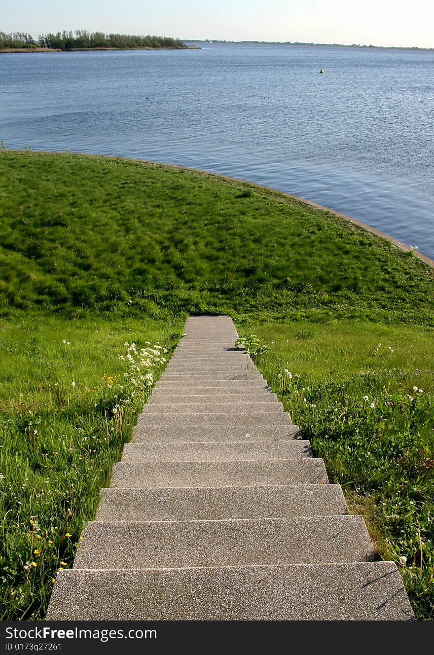 Stairs in the nature