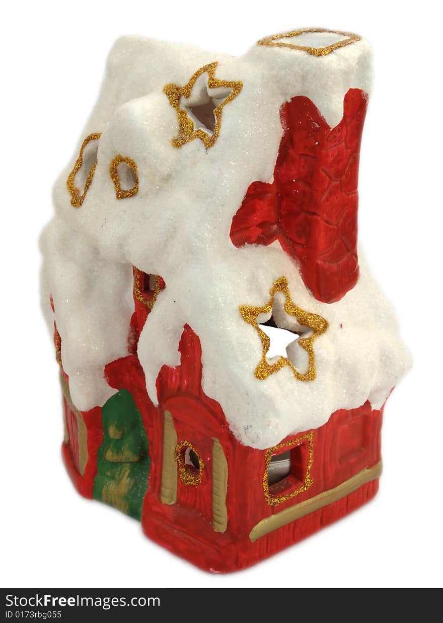 Christmas House Candlestick