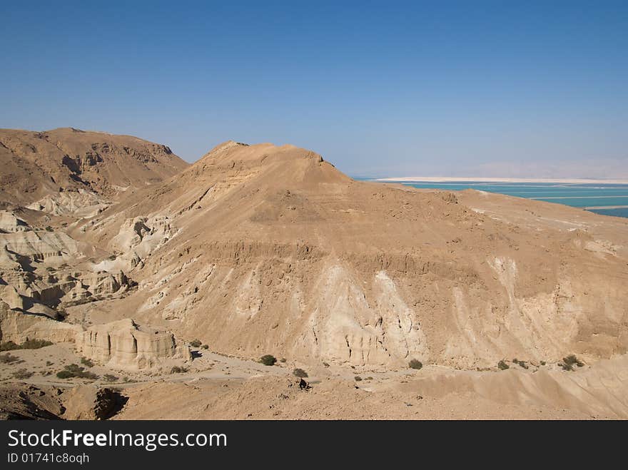 Dead sea view from Zoar viewpoint