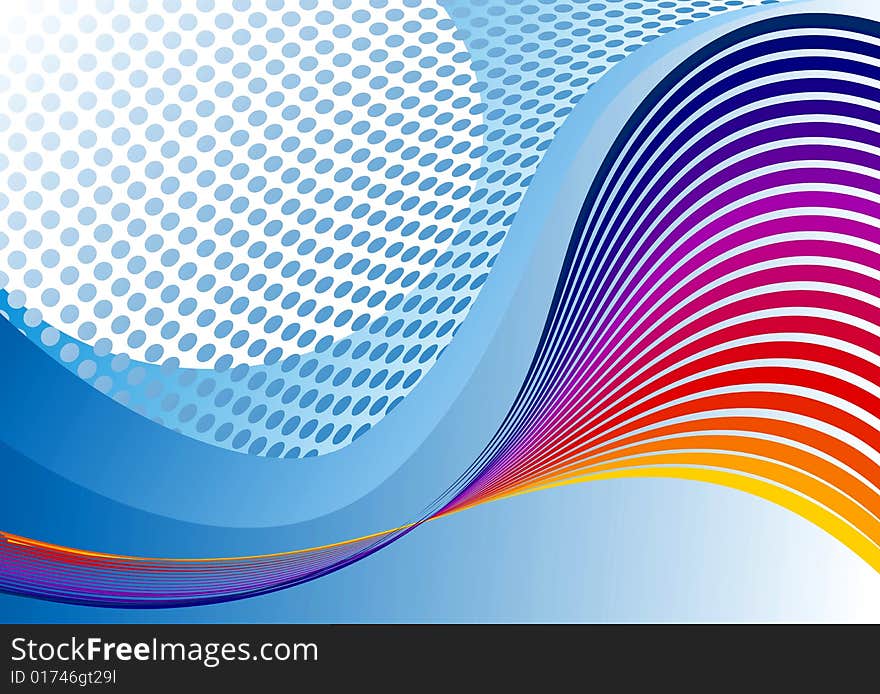 Abstract rainbow background