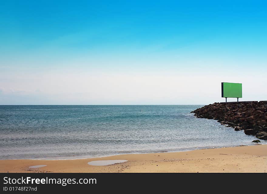 You personal billboard on sea