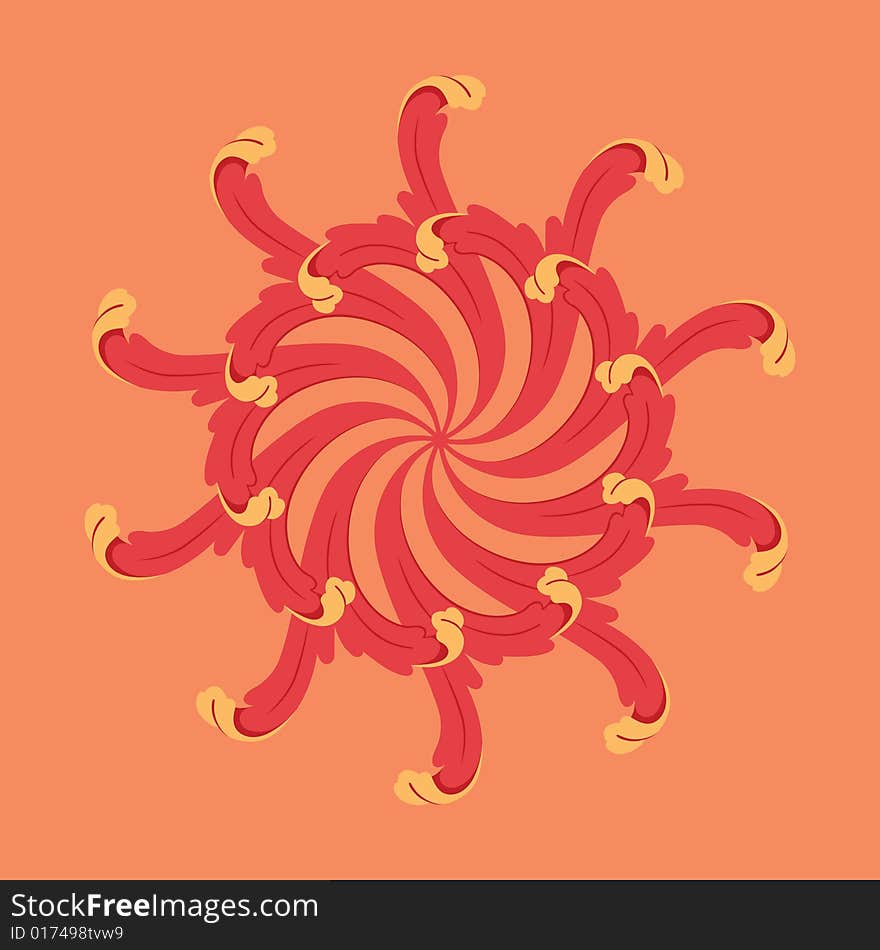 Sun decoratoin,
design element, background