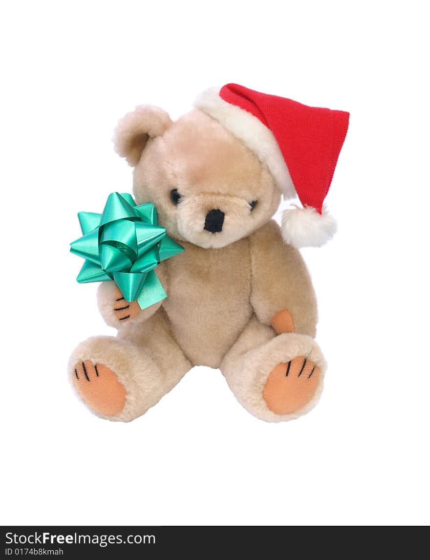 Christmas Santa Teddy Bear with bow