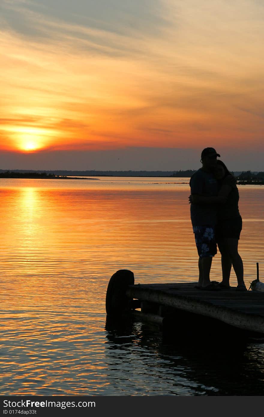 Sunset before the wedding