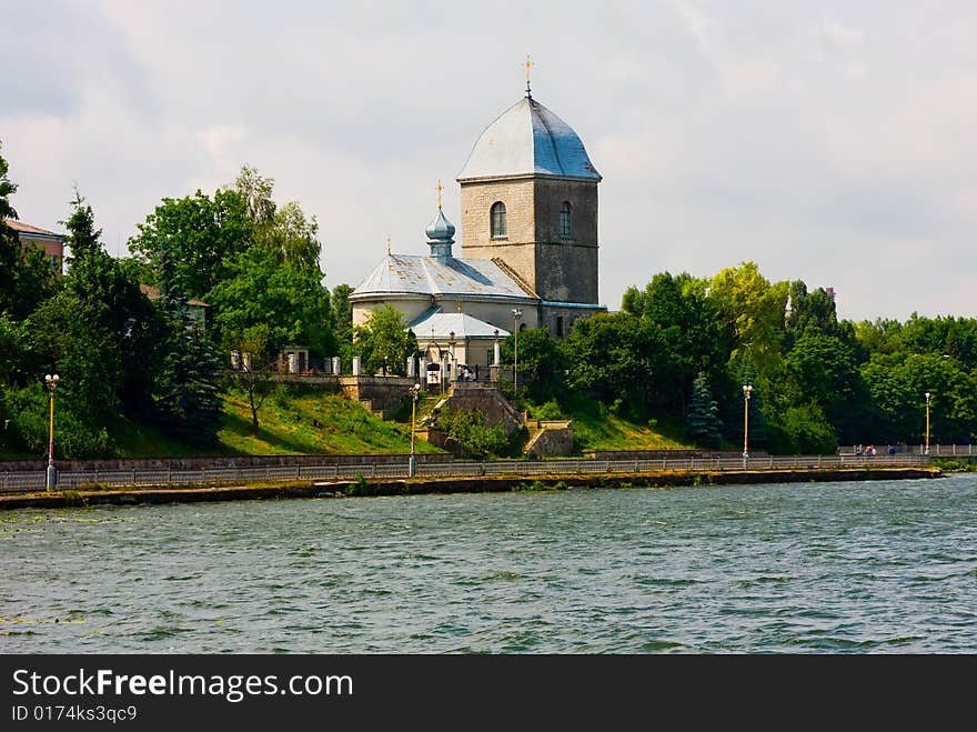 Old church in Ternopil, Ukraine