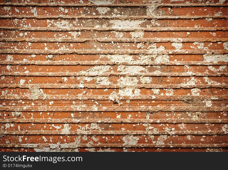 Close up shot of an old dammaged wall.