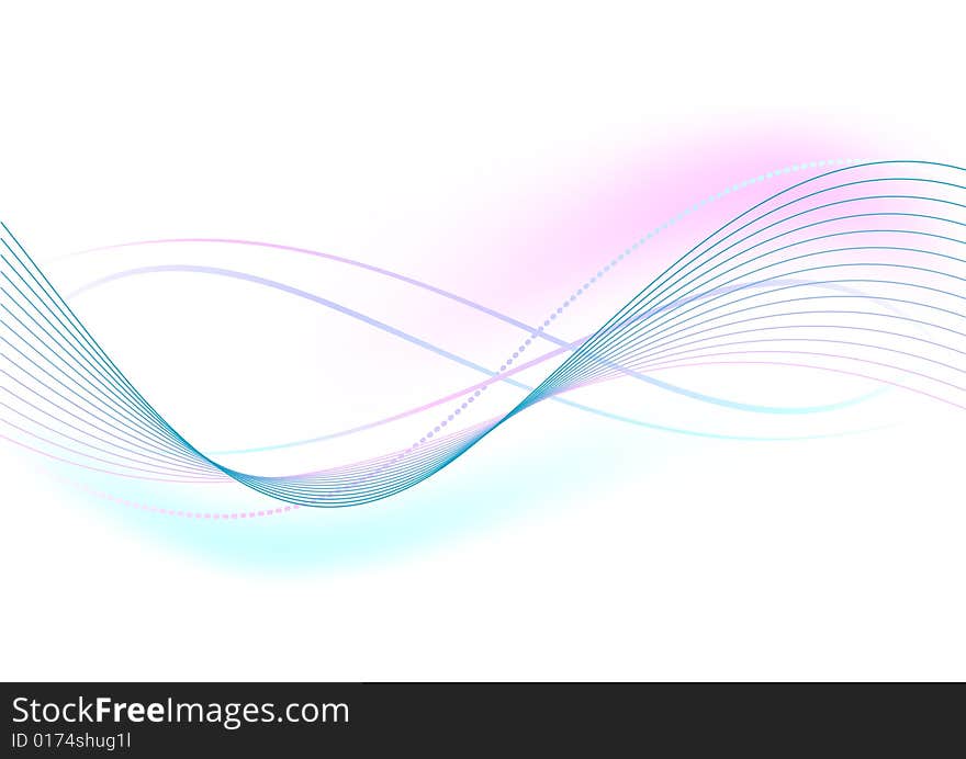 Abstract background - rainbow - 2d illustration