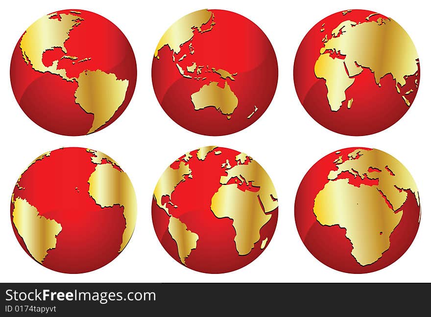 Vector illustration of the world. Vector illustration of the world