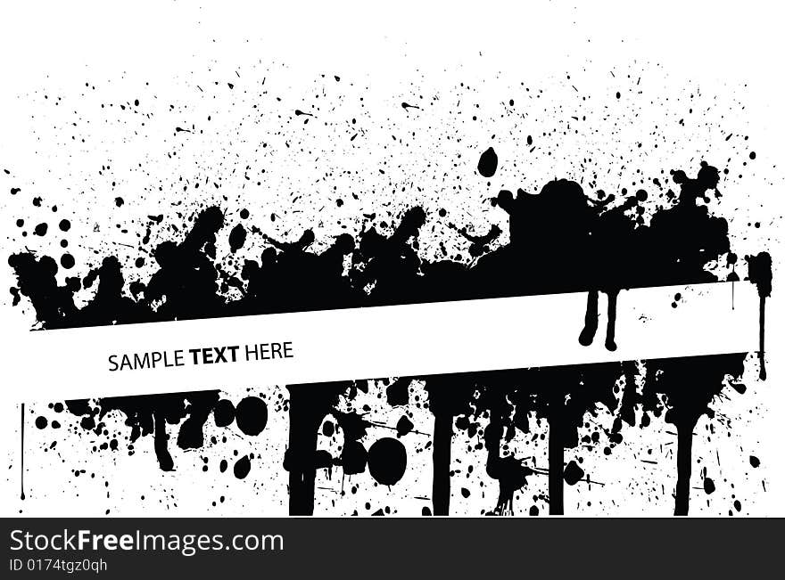 Abstract vector illustration made with ink. Abstract vector illustration made with ink