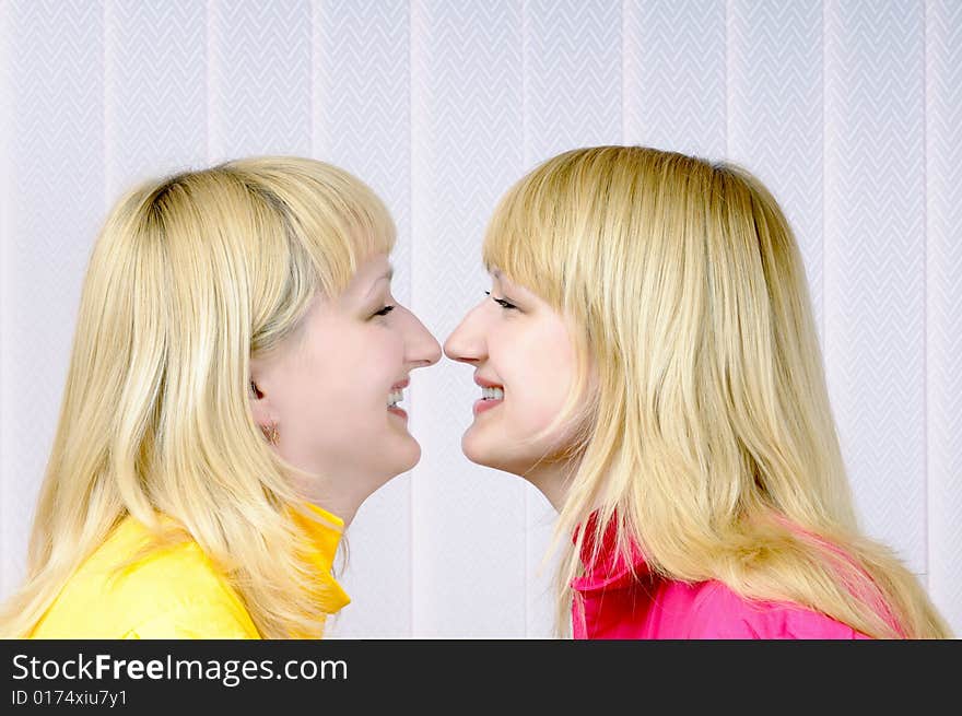 Two beautiful blond girls