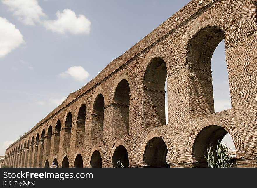 The aqueduct Alessandrino (Aqua Alexandrina) came realized in the 226 d.C for will of the roman emperor Strict Alexander (11 March 222 - 19 March 235). Its function consisted in carrying the water to the terme of Nerone that was situated in Marzio Field near the Pantheon (about in the zone occupied today from Madama Palace, center of the Senate of the Italian Republic) and that they had been radically restructured from the same emperor (and for this calls also “terme Alessandrine). The aqueduct Alessandrino (Aqua Alexandrina) came realized in the 226 d.C for will of the roman emperor Strict Alexander (11 March 222 - 19 March 235). Its function consisted in carrying the water to the terme of Nerone that was situated in Marzio Field near the Pantheon (about in the zone occupied today from Madama Palace, center of the Senate of the Italian Republic) and that they had been radically restructured from the same emperor (and for this calls also “terme Alessandrine).