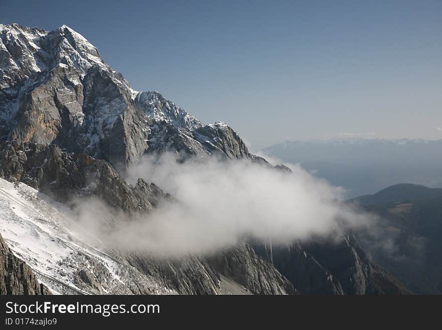 Snow mountain in chinese southwest