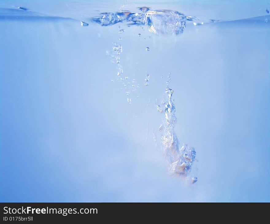 Splashing Water Blue Waves