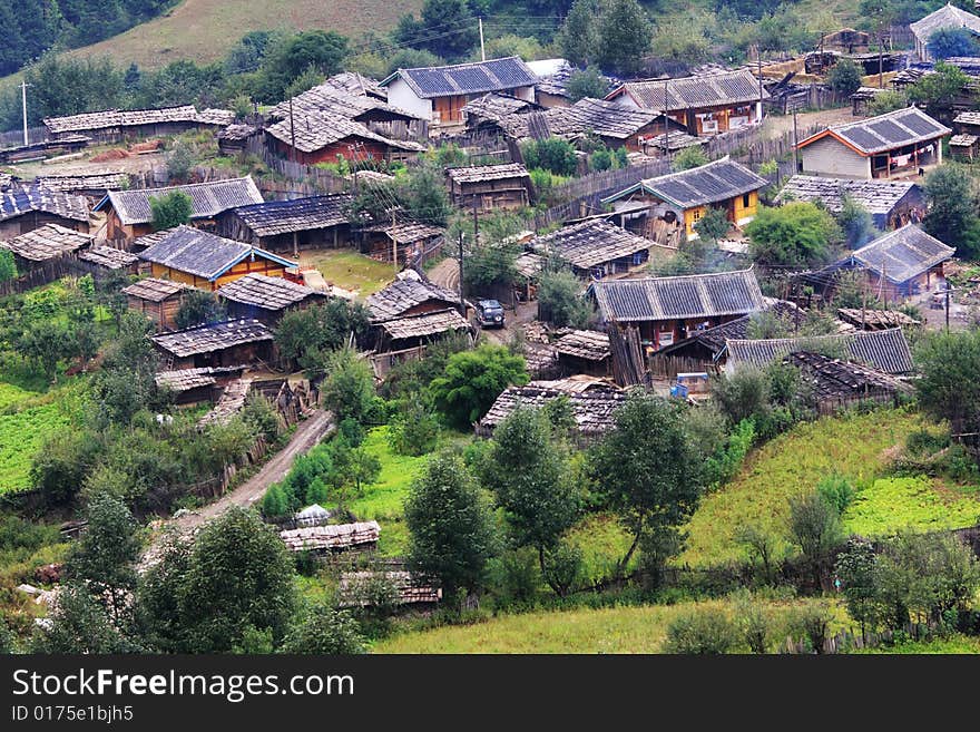 Small village in southeast china