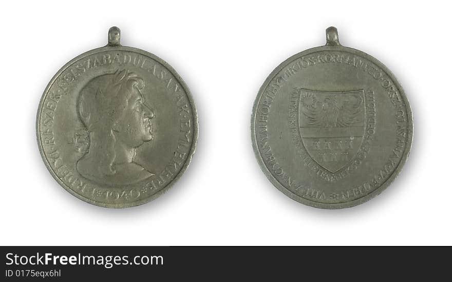 Hungarian ancient circular medal from 1940