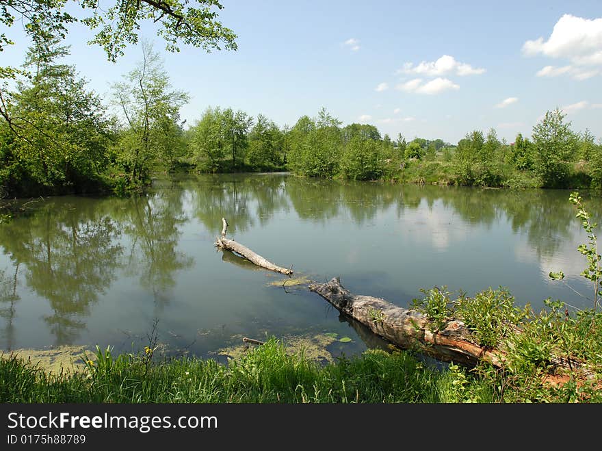 Beautiful scenery, charming polish countryside