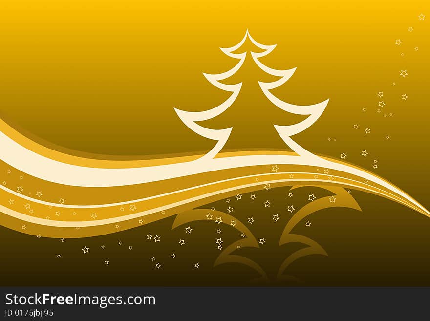 Vector illustration of Christmas Tree