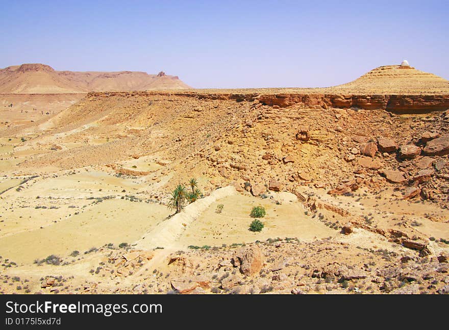 African desert landscape