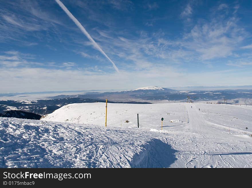 Impressive landscape view from the top of the mountains. Impressive landscape view from the top of the mountains