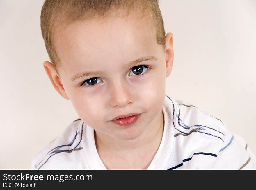 Portrait of adorable little boy