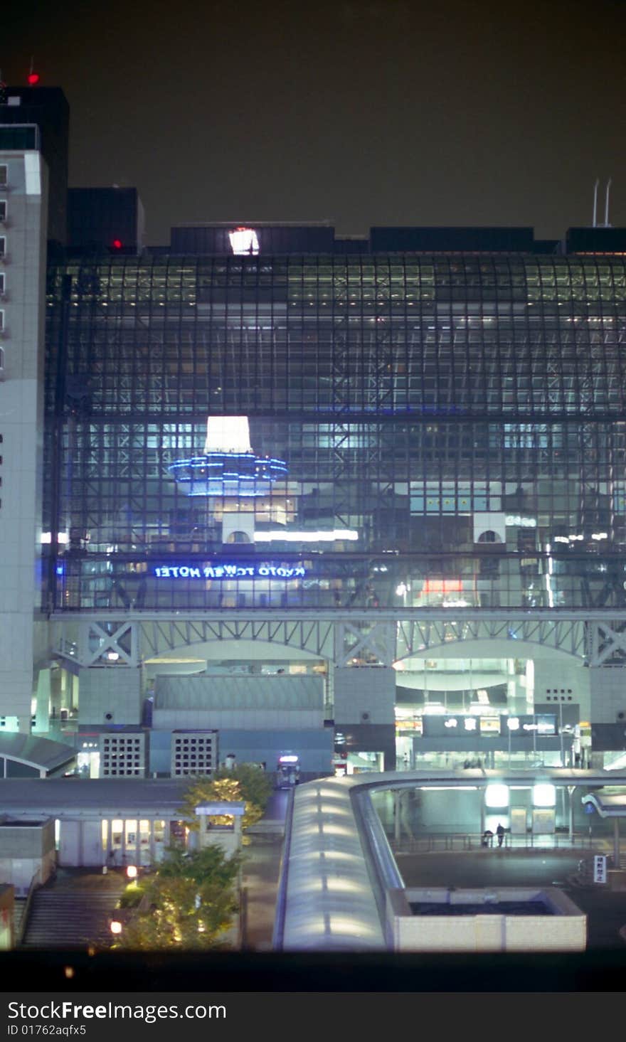 Kyoto Train Station at Night