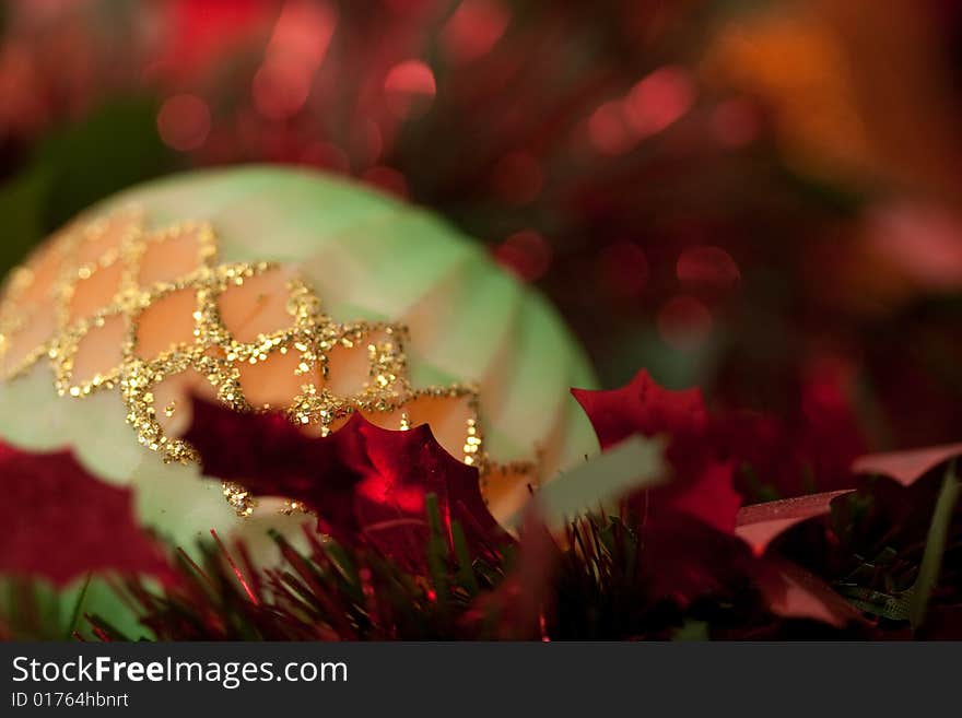 Typical christmas decorations in various locations.