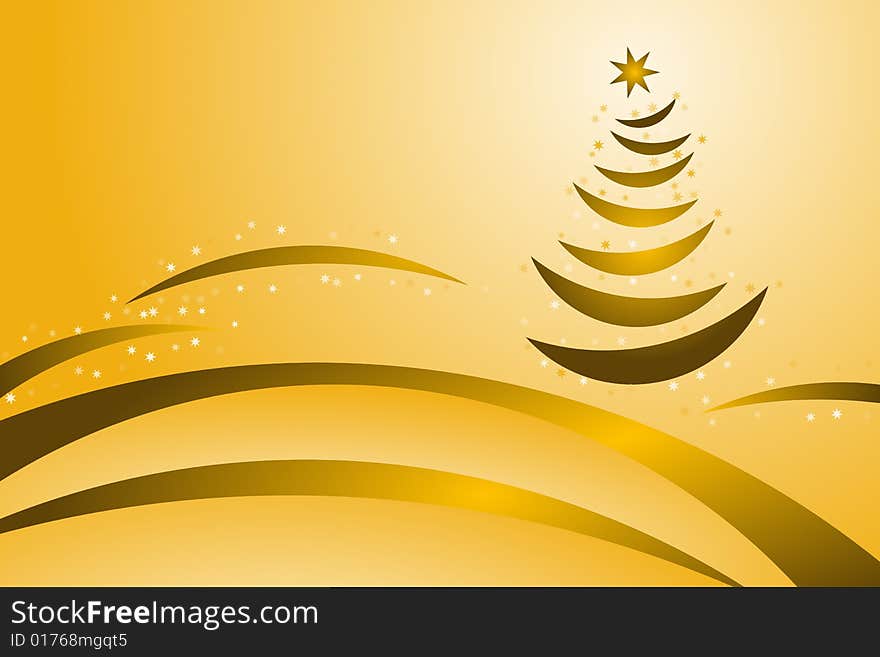 Vector illustration of Christmas Tree