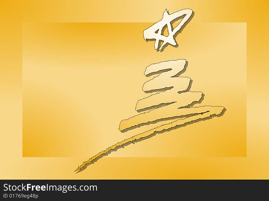 Vector illustration of Christmas Tree