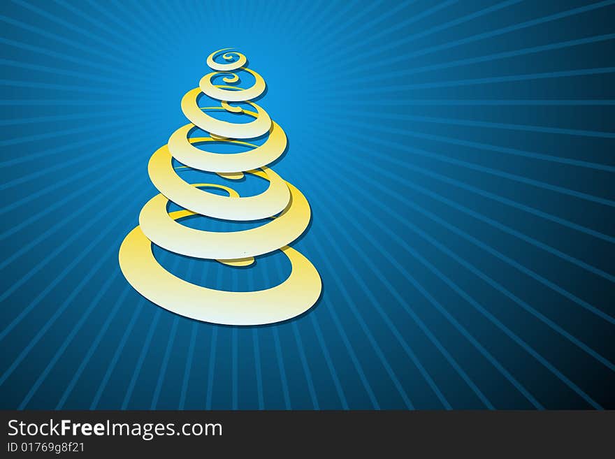 Vector illustration of Christmas Tree