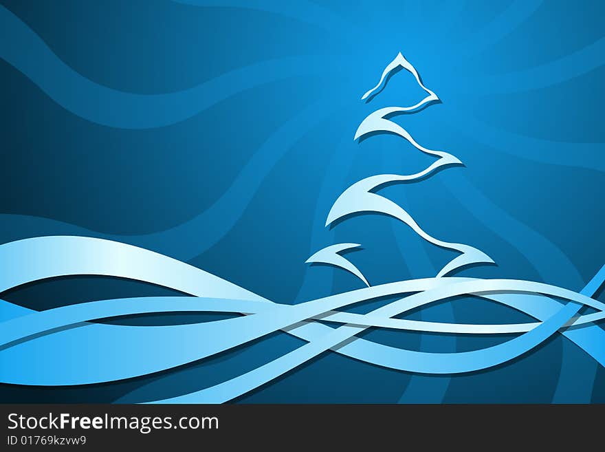 Vector illustration of Christmas Tree