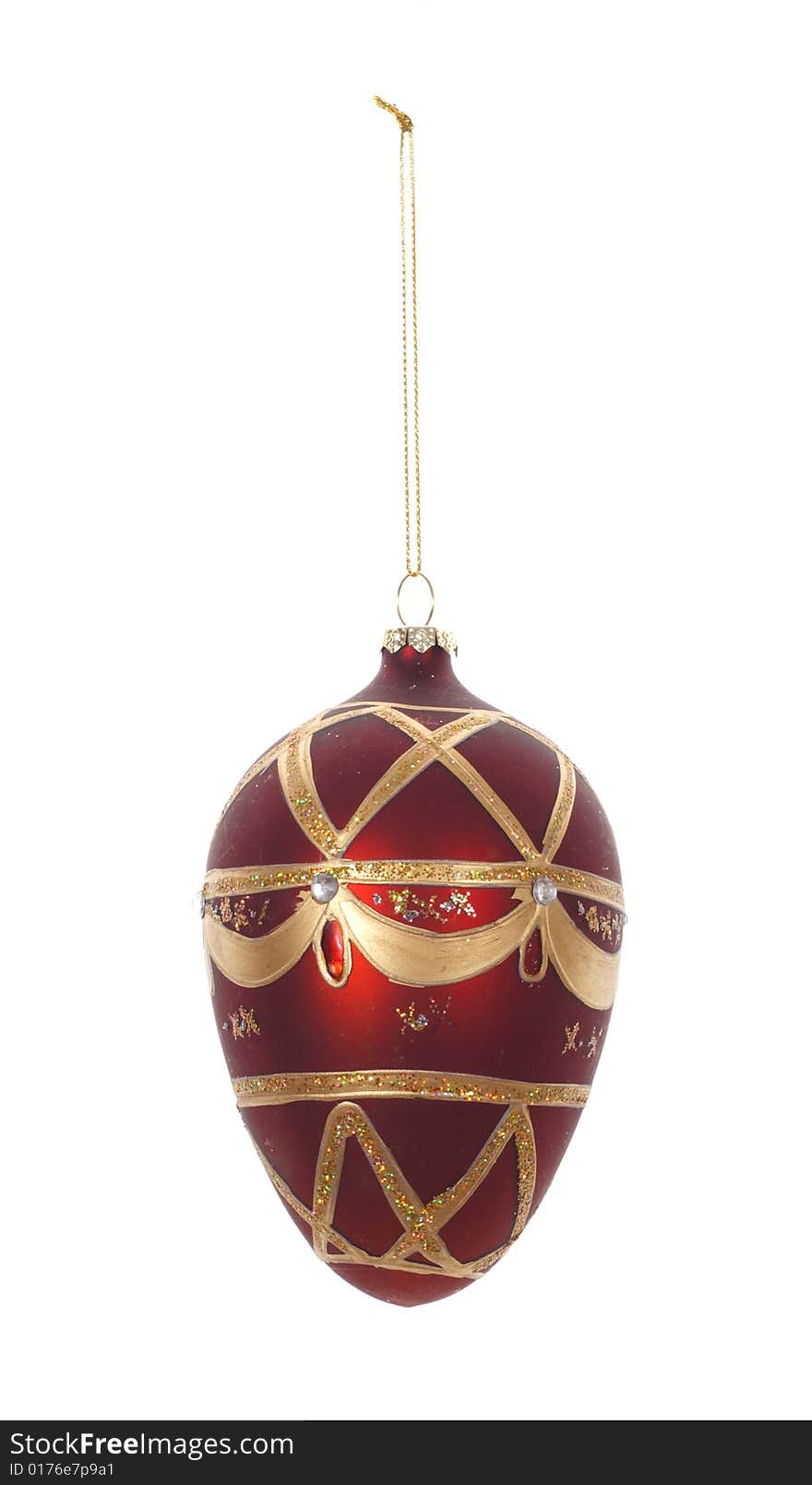 Christmas Decoration, photo on the white background