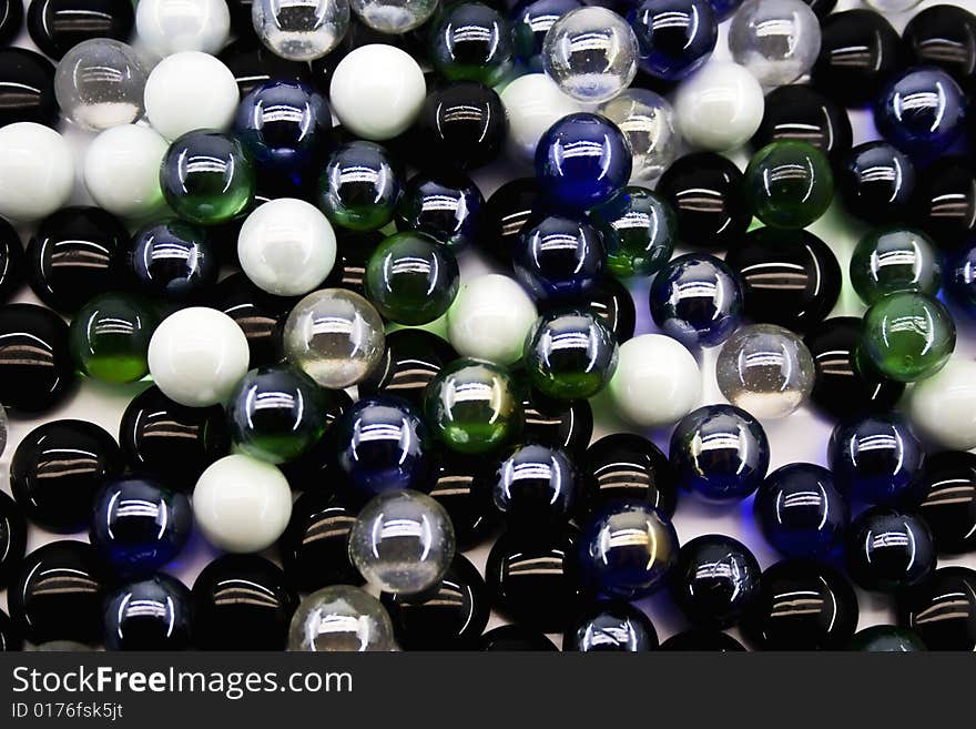 Abstract background with glass spheres