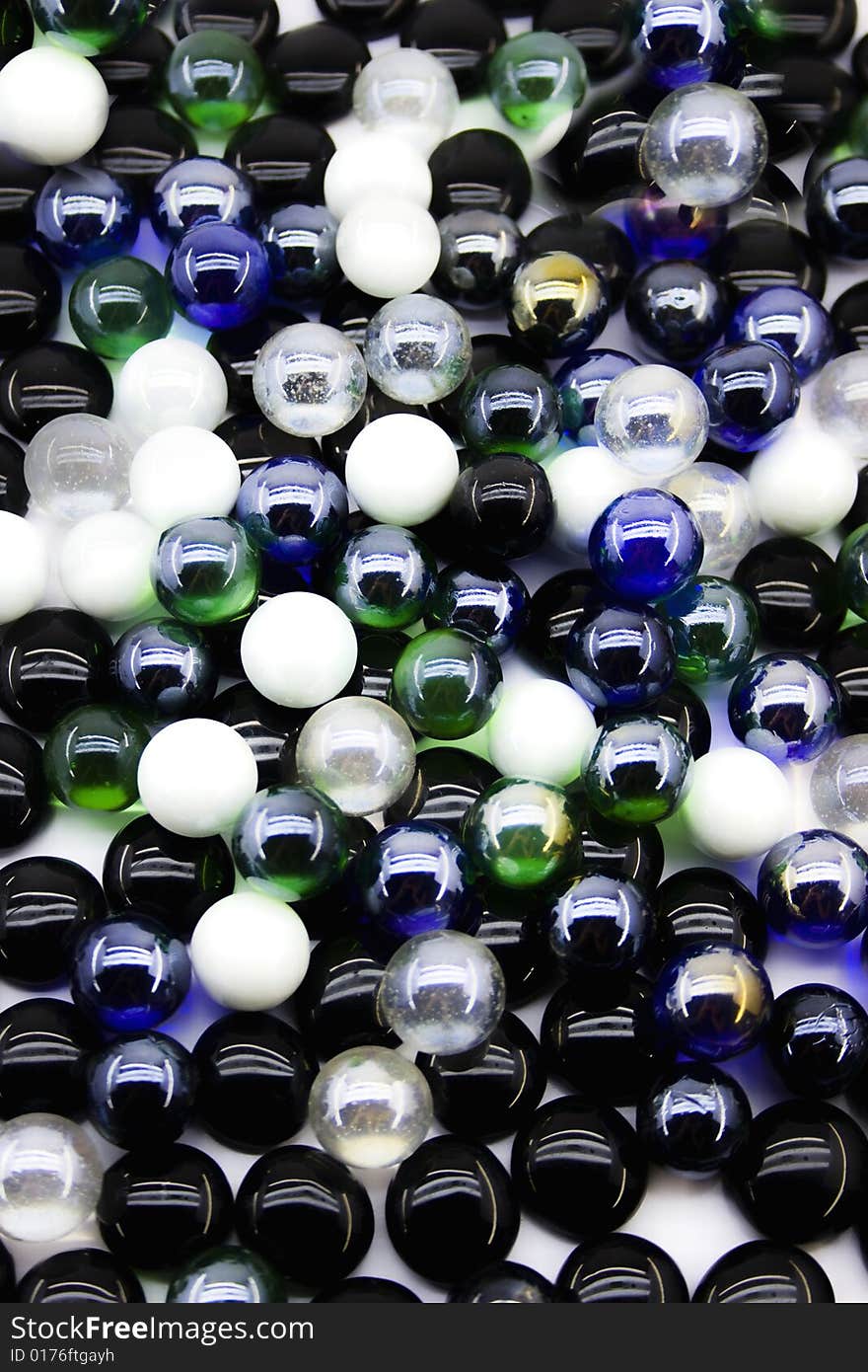 Abstract background with glass spheres