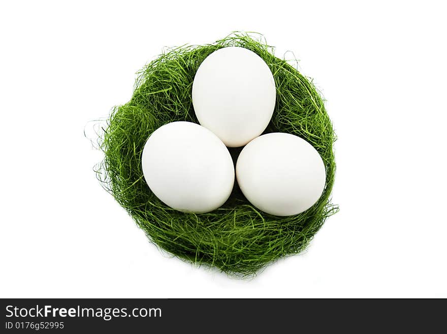 Nest isolated on a white background. Nest isolated on a white background