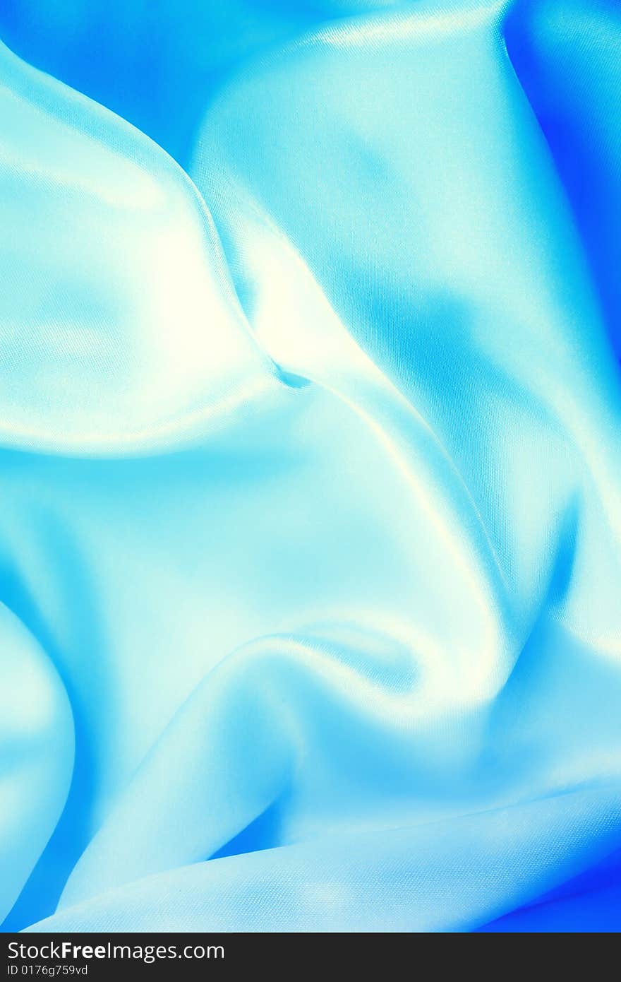 Texture of turquoise silk